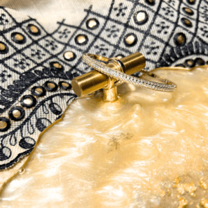 Premium Elegant Crystal-Accented Gold-Tone Bracelet