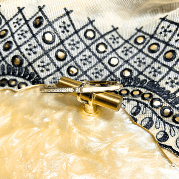Elegant White and Sparkle Accent Bracelet